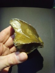 Lower Paleolithic – Large Acheulean notched scraper. c.450,000 BP.