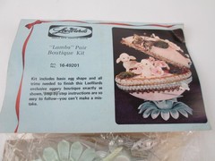 VTG Lot of 2 1973 Walco Panorama Egg Ornament Kit Lamb Egg Easter Spring Craft