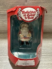 RANKIN-BASS SANTA CLAUS IS COMIN’ COMING TO TOWN SANTA CLAUS ORNAMENT, ENESCO!!