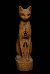 Authentic Ancient Egyptian Antiques Rare Goddess Bastet Statue Figurine BC