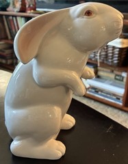 Vintage Fitz & Floyd 8” 1975 Ceramic Bunny Rabbit