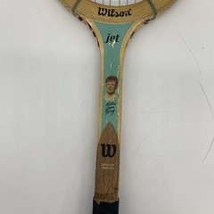 VTG 1970s Wilson Jet Billie Jean King Strata-Bow Blue 4 5/8 Tennis Racket 27″L
