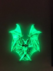 Neil Eyre Designs Halloween Dracula Flying Vampire Bat glow in dark Magnet