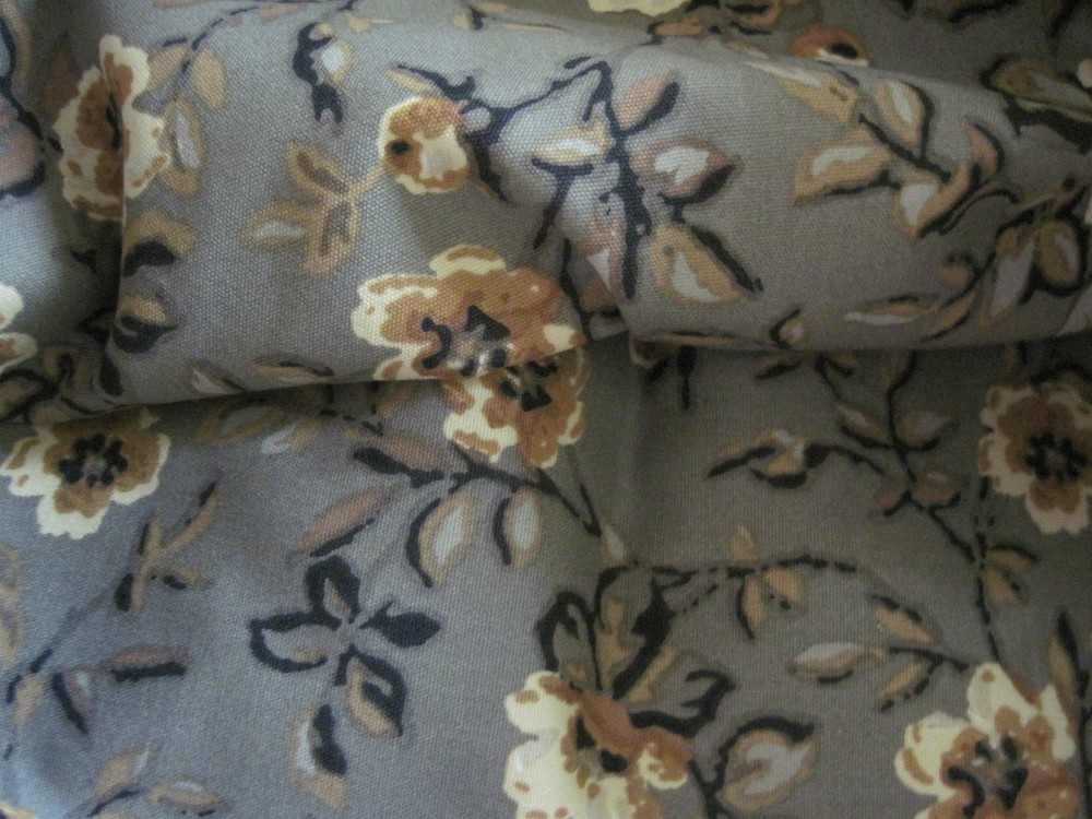 Longaberger~ KHAKI FLORAL Fabric Liner for MEDIUM BERRY Basket New In Package