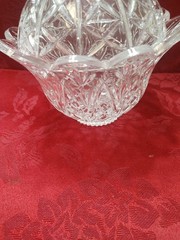 Vintage DePlomb Lead Crystal Candy Dish With Lid- Gorgeous Design!