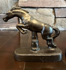 Nuart Creations Jumping Horse Cast Metal Bookends Art Deco Pair Book End