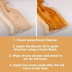 Furniture Clinic Danish Oil Wood Finish 17oz Satin Finish for Oak Pine Teak