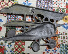 Vintage 1975 Sexton Homco Airplanes Wall Decor Set of 3 Cast Metal Planes