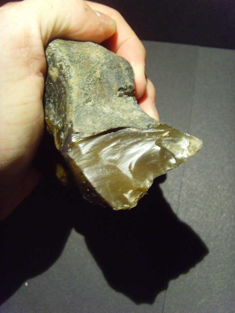 Lower Paleolithic -Fine Acheulean chisel/chopper. c.500,000+ BP.