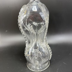 Magnor Glassverk Norway Clear Glass Decanter Vintage Container Bottle W Stopper