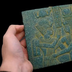 Royal Ramesses & Isis Sacred Relief – Rare Antique Temple Plaque