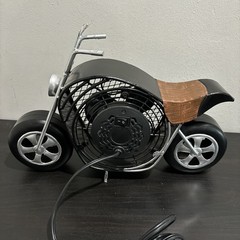 Deco Breeze FAN Motorcycle Bike Vintage Excellent Condition Black Working 14×10