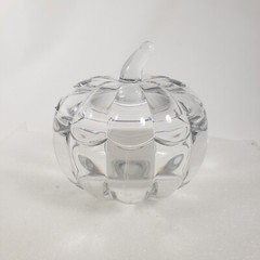 Godinger Ireland Shannon 24% Lead Crystal Pumpkin Fall Halloween Thanksgiving