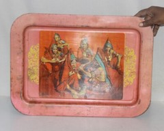 Old Iron Tray Village Women’s Talking Litho Print Home Wall Decor