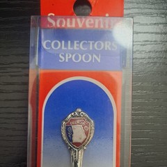 1990’s Georgia State Souvenir Spoon Flag Shield Emblem with Etched Bowl Details