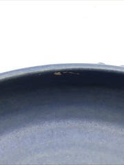 Vintage Roseville Delft Blue Freesia Bowl 464 6
