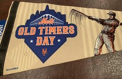 NY METS OLD TIMERS DAY PENNANT 2022 OTD CITI FIELD MLB BASEBALL BANNER