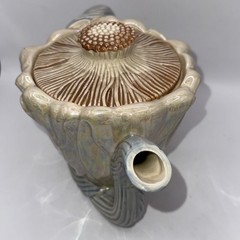 Fitz And Floyd Art Nouveau Tea Pot Iridescent Glaze
