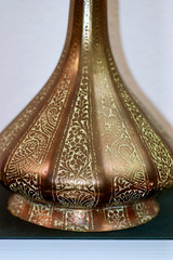 BEAUTIFUL ANTIQUE MUGHAL INDIAN BRONZE HOOKAH BASE c.1800