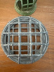 Set of 8 Vintage Floral Frogs Cages Heavy Metal Pin Floral Ikebana Weighs 7+ lb