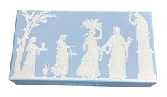 WEDGWOOD Blue Jasperware Ink Pen England New In Box Blue & White