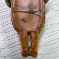 1980’sORIGINAL Christina Mae Risley Resin Figurine Ornament Country Gallery 4.5”