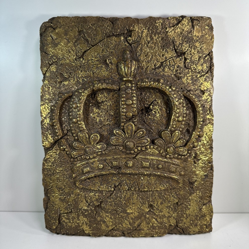 Medieval Style Golden Crown Wall Decor rustic / vintage-style decor heavy