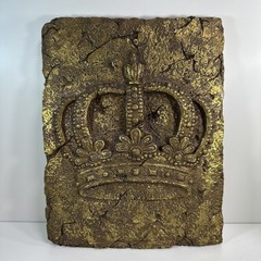 Medieval Style Golden Crown Wall Decor rustic / vintage-style decor heavy