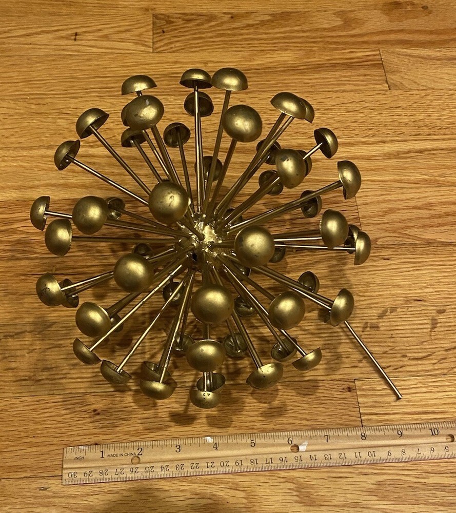 VINTAGE UNIQUE ATOMIC SPACE STARBURST MOLECULE SPUTNIK SCULPTURE UNKNOWN ARTIST