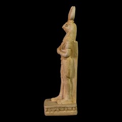 Rare Ancient Egyptian God Khnum Statue – Vintage Desert Stone Figurine BC