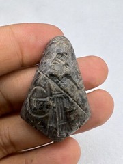 Near Eastern Art Rare Old Roman King On Fighting Position Story Intaglio Pendent