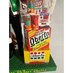 Oh Boy Oberto Art the owner bobble head hydroplane owner signed.
