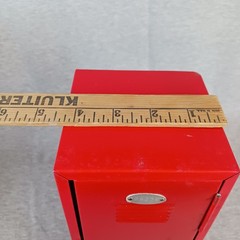 Vintage 1990’s Y2K Red Mini Metal Locker Storage 11”
