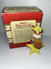Enesco North Pole Ornament Wee Tree Trimmers 1991 Sparkles In Original Packaging