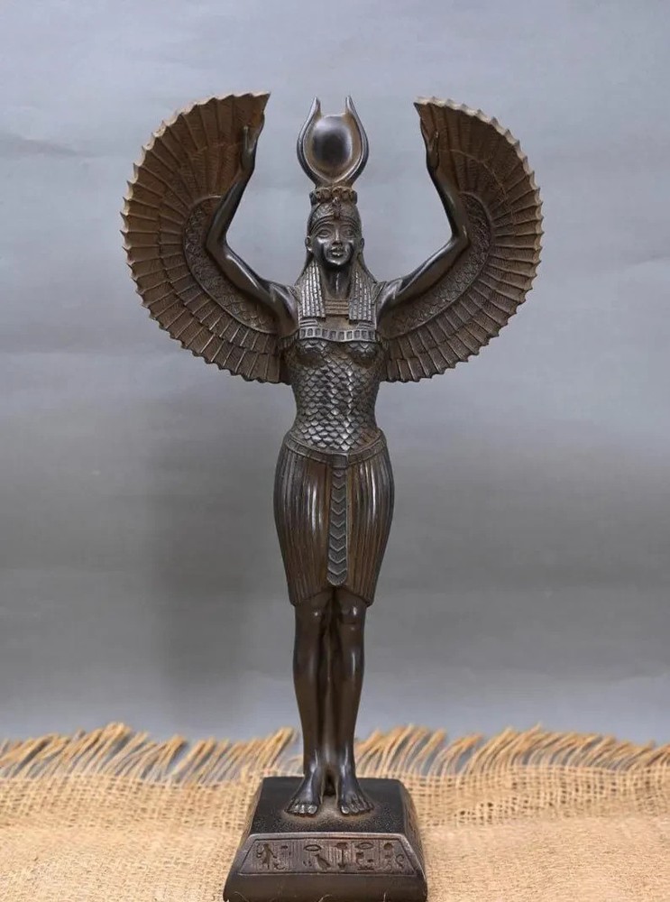Rare Winged Isis Statue Ancient Egyptian Antiquities Goddess Of Love Egyptian BC