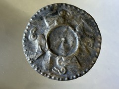 AMAZING PRE-COLUMBIAN SILVER INCA BIRD EFFIGY PENDANT OR GORGET FROM PERU, COA