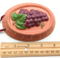 Vntg 85 Avon Summer Fruit Collection Decorative Grape Mold Weiss Pottery Brazil