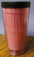 Hallmark Hoops & Yoyo “Drink Up!” Pink Plastic Travel Mug Tumbler Cup 10oz