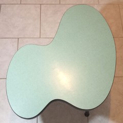Biomorphic Modernist Art Deco Table – Amoeba Liquid Puddle Irregular Shaped