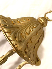 Vintage 1975 Gold Floral /Ivy Holder Wall Vase 23.25″x11″ Syroco Burwood #1300