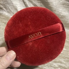 Vintage Avon Pressed Glass Round Footed Powder Trinket Candy Dish w/Lid & Powder