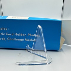 22 PCS Mini Acrylic Easel Stand Clear Plastic Display Holder 2.7″ Card Holder