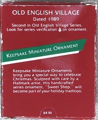 1989 Hallmark Miniature Ornament 2nd in Old English Village Sweets Shop – NEW