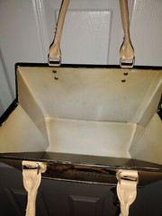 Art Deco Style Painted French Shopping Bag