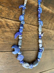 Ancient Lapis Lazuli Beads Bactrian Strand C.300 BC Necklace Jewelry Sterling S