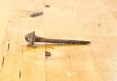 Antique Roman Wrought Iron Nail Fastener Artifact 2.5”