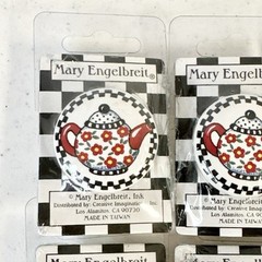 Mary Engelbreit Vintage Drawer Pulls Teapot Set Of 6 New In Original Packaging