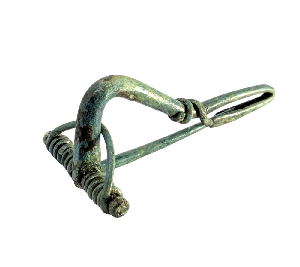 Authentic Roman Bronze Fibula – Ancient Brooch from the Roman Empire