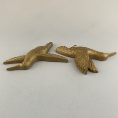 Vintage Homco Gold Plastic Wall Shelf Wall Sconce Candle Holders Birds Lot of 5
