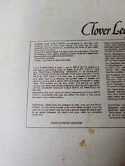 6 Table Place Mats Clover Leaf Cork Backed United Kingdom John Evans Vtg